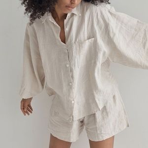 Deiji Studios 03 linen set in oatmeal (s/m)